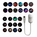 Mini Galaxy Star Projector Night Light LED Starry Sky Ambient Lamp for Bedroom Sleep Decoration 2-in-1 LED Atmosphere Light New
