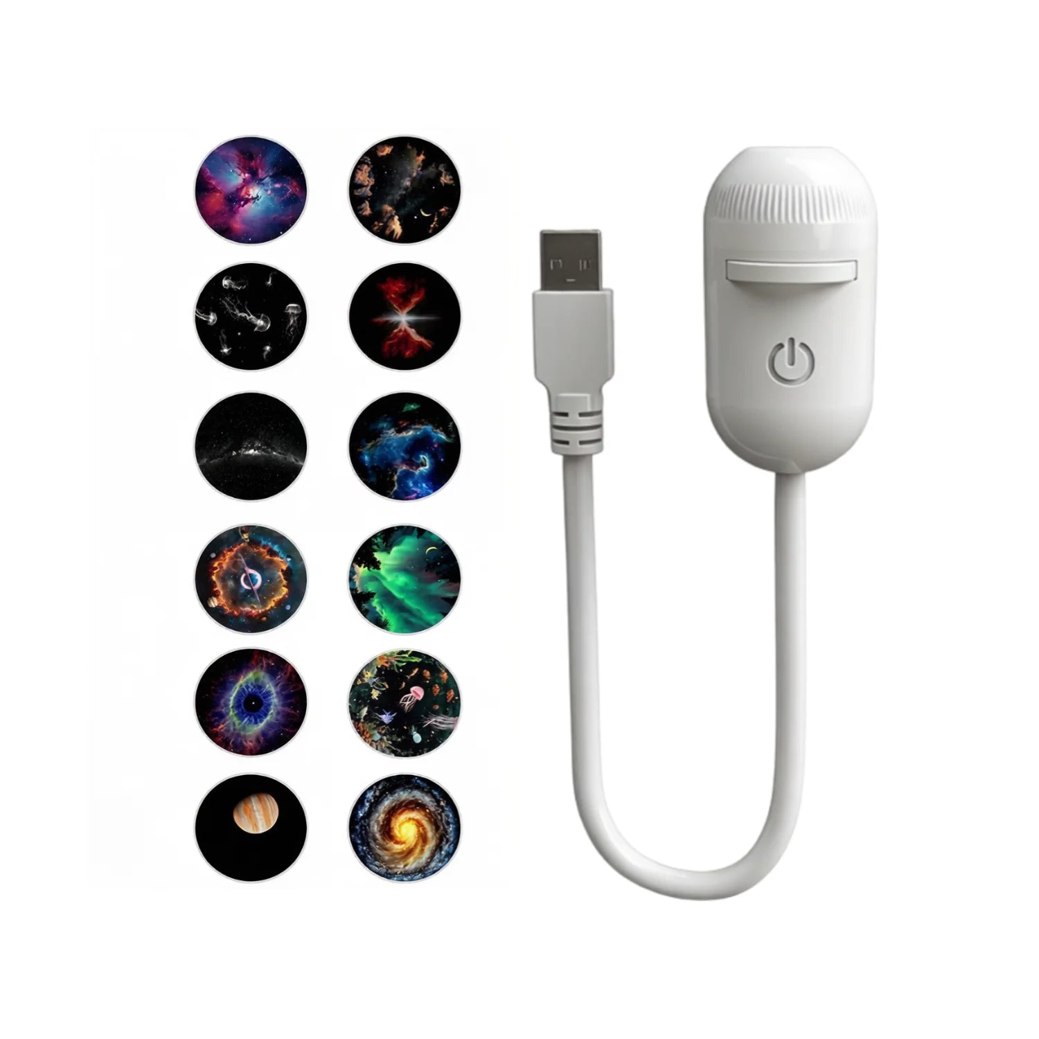 Mini Galaxy Star Projector Night Light LED Starry Sky Ambient Lamp for Bedroom Sleep Decoration 2-in-1 LED Atmosphere Light New